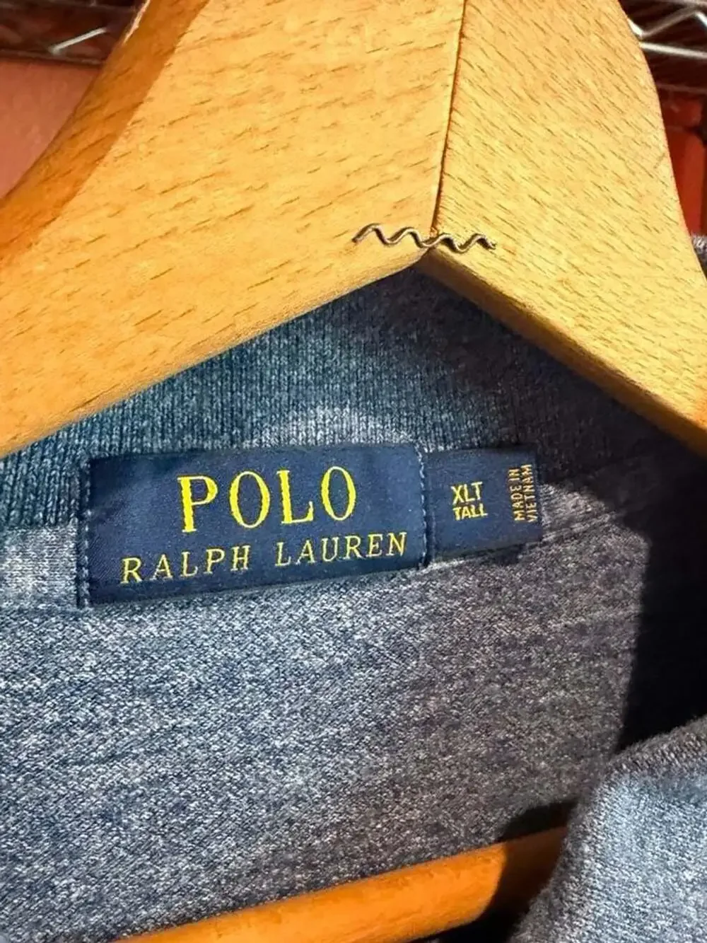 Polo Ralph Lauren Polo Shirt XLT Blue Short Sleeve Heathered Pony Logo